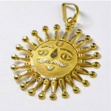 22k Yellow Gold Surya Pendant Manufacturer by 