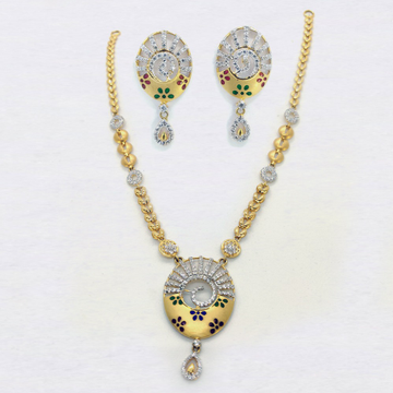 916 Gold Designer Necklace Set SK-N013 by 