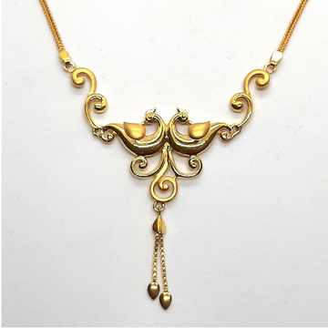 Plain gold necklace set sk-n004 by 