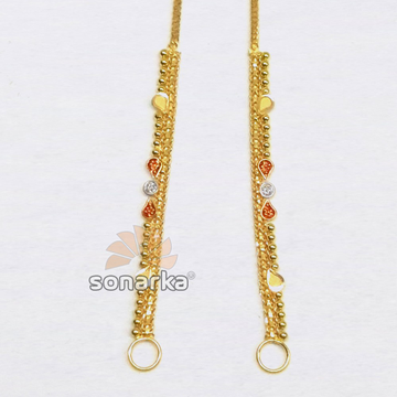 Light weight gold earchain kanser sk- k009 by 