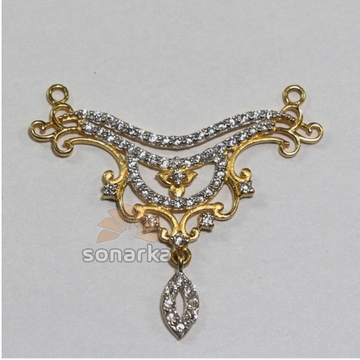 american Diamond 916 Gold Mangalsutra Pendants by 