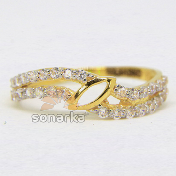 22ct 916 Gold Casting CZ Diamond Ladies Ring by 