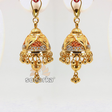 Gold jhumka sk - e021 by 
