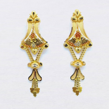 916 Gold Indian Latkan Earring For Ladies SK-E030 by 