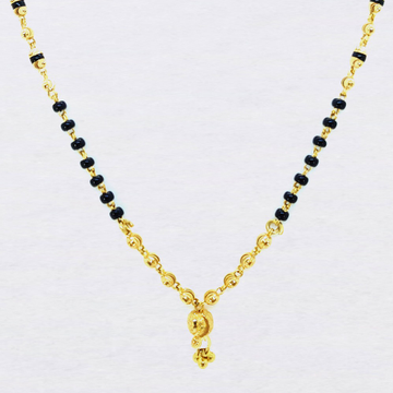 22KT Gold Mani Moti Dokiya Mangalsutra SK-M002 by 