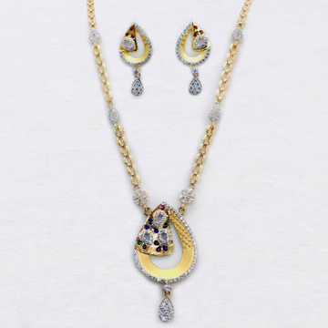 916 Gold Delicate Necklace Set SK-N010 by 