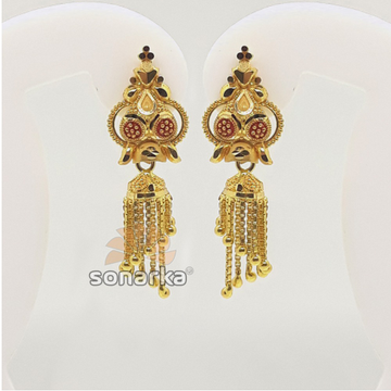 22kt classic gold jumkha earrings for women by 