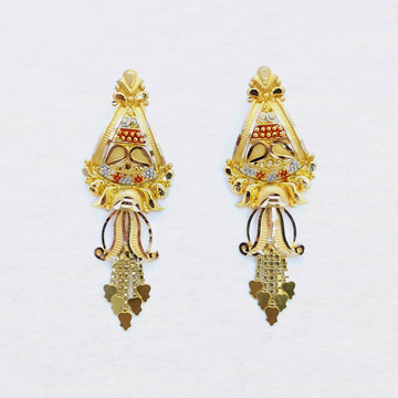 916 Gold Designer Latkan Earring SK-E025 by 