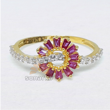 916  Ring Pink CZ Stone Trendy Design for Ladies by 