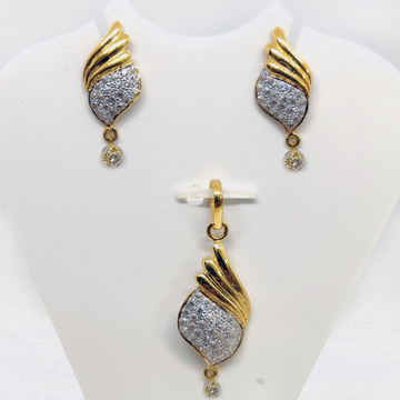 916 Gold CZ Pendant Set SK-PS008 by 