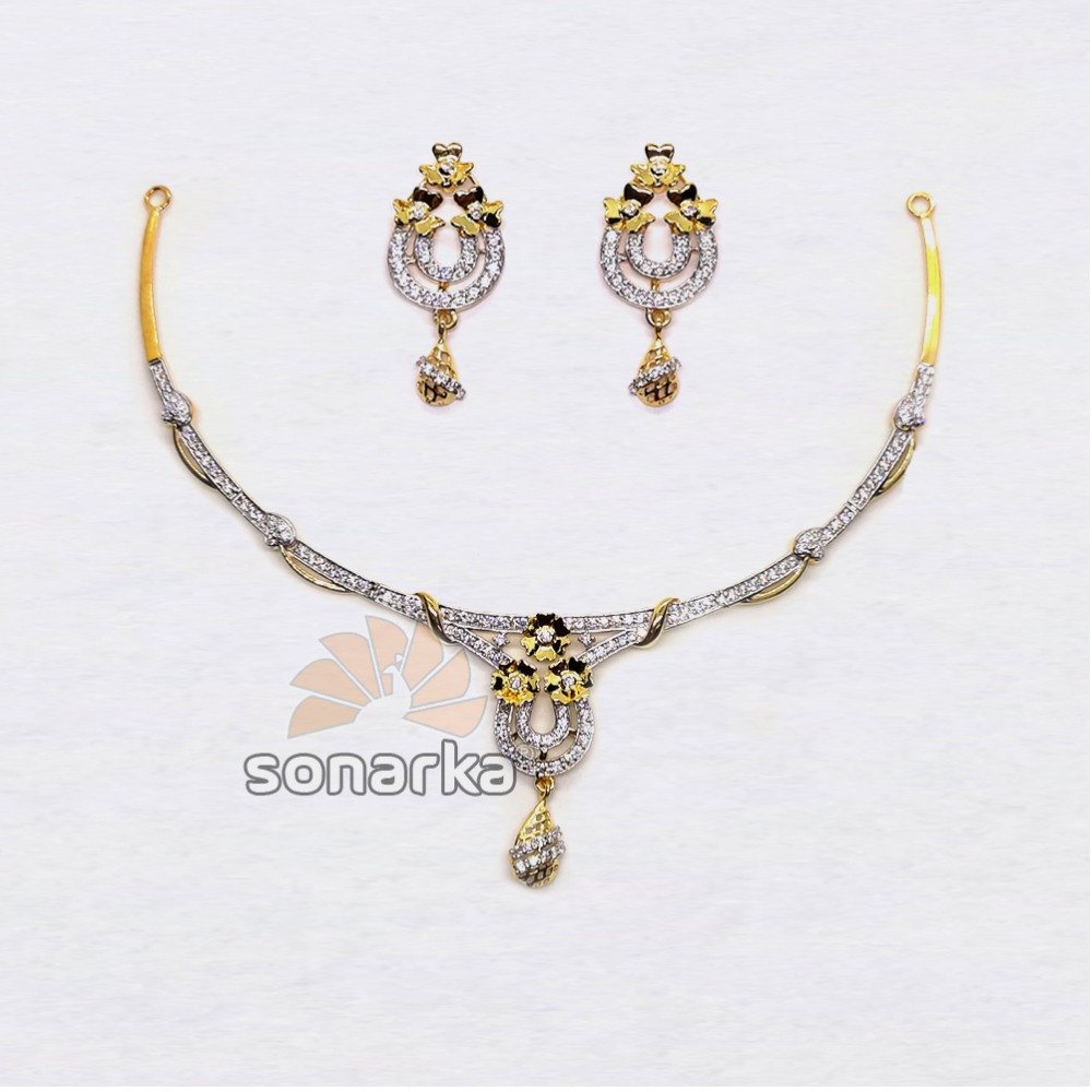 22k-Light-Weight-CZ-Gold-Necklace