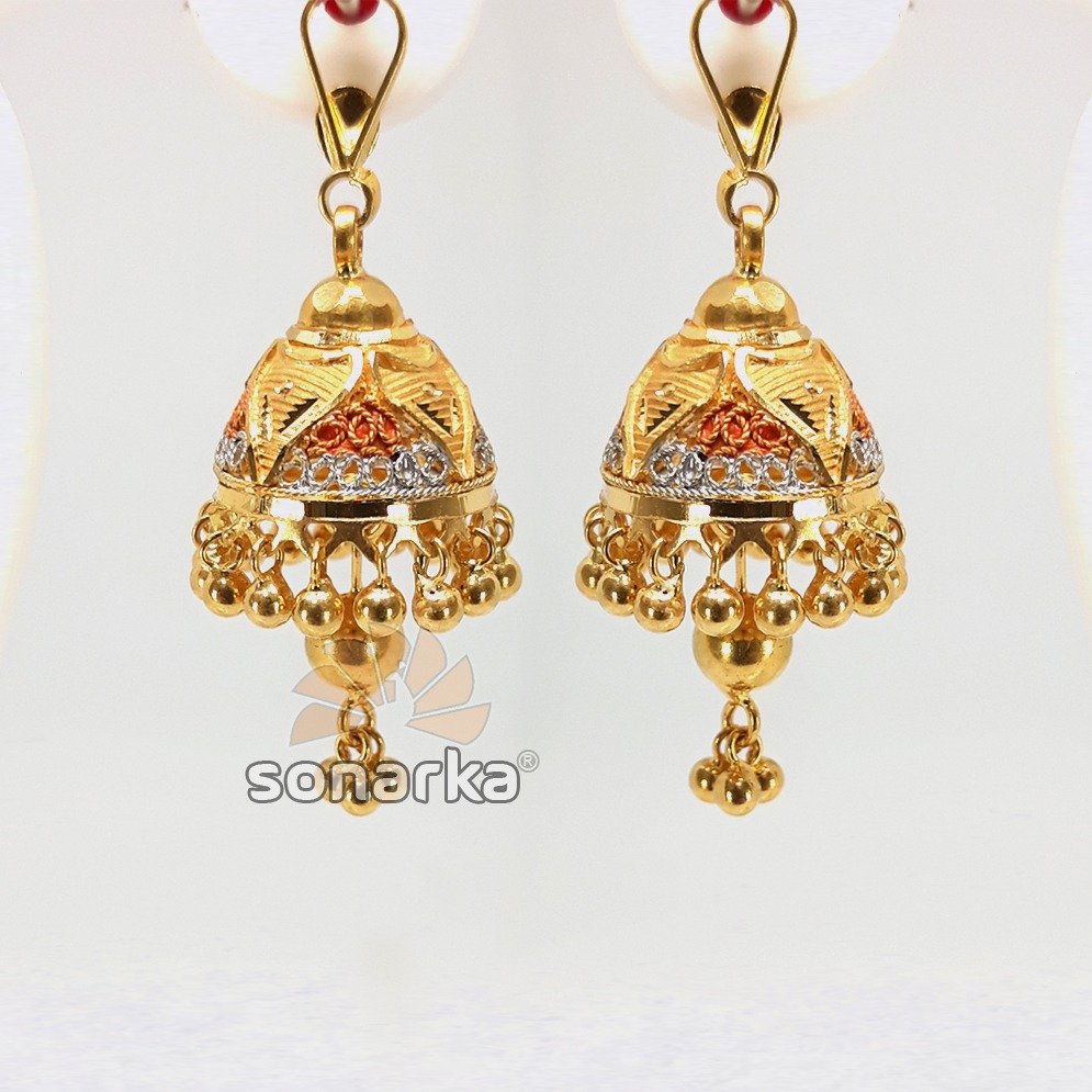 Gold jhumka sk - e021