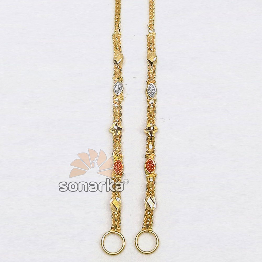 Light Weight Gold Earchain Kanser SK - K031