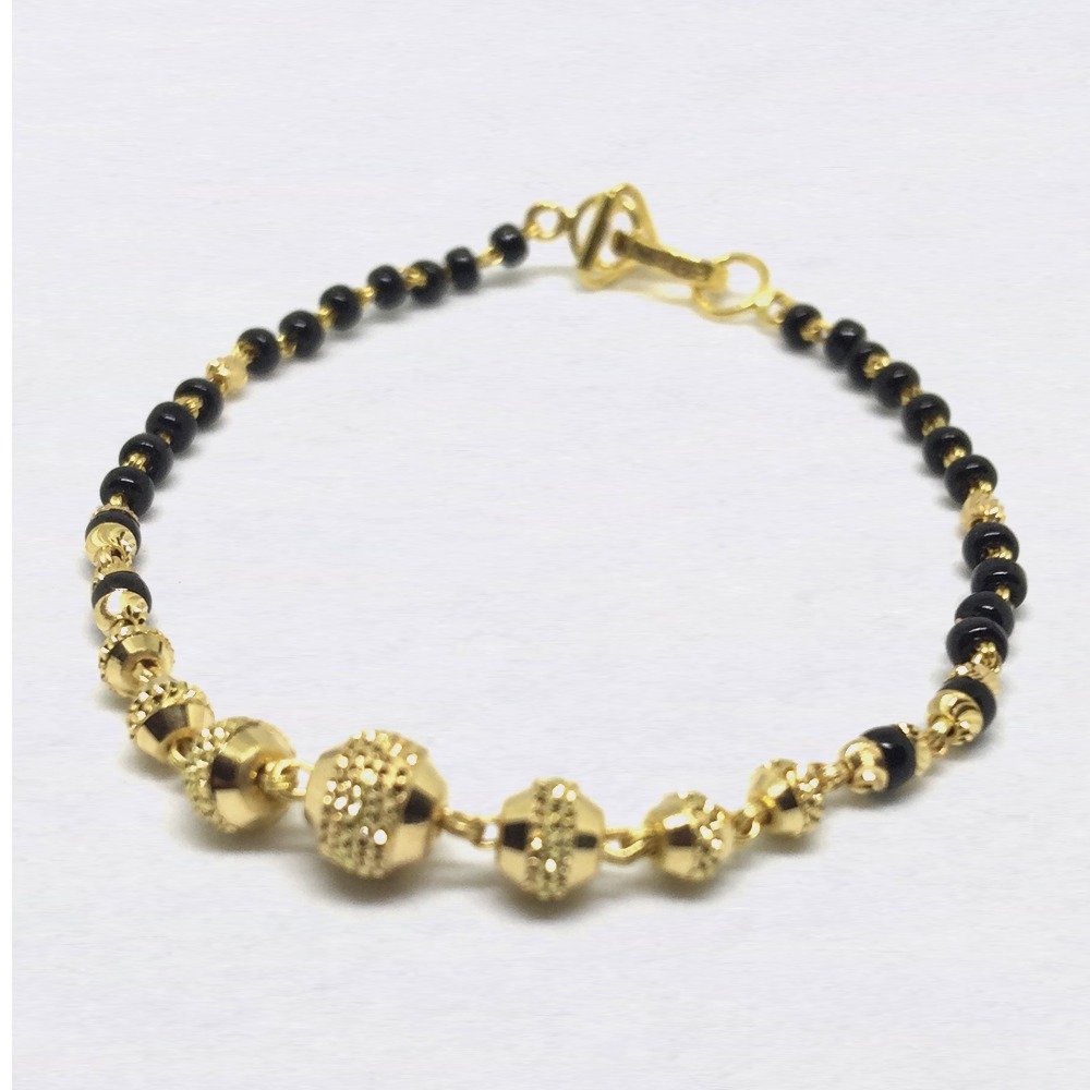 Two Tone Gold Ladies Lucky Beads Bracelet