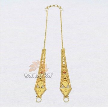 916 Gold Kanser Ear Chain for Ladies